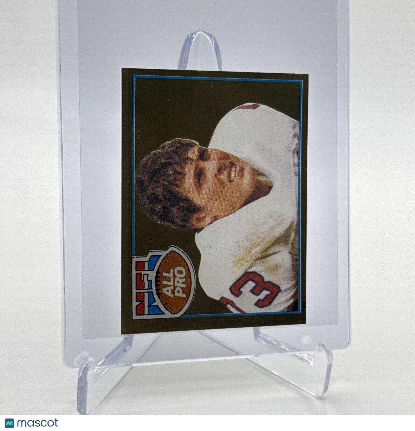 1981 Topps John Hannah FOIL Football Sticker Card #129 NM-MT FREE SHIPPING