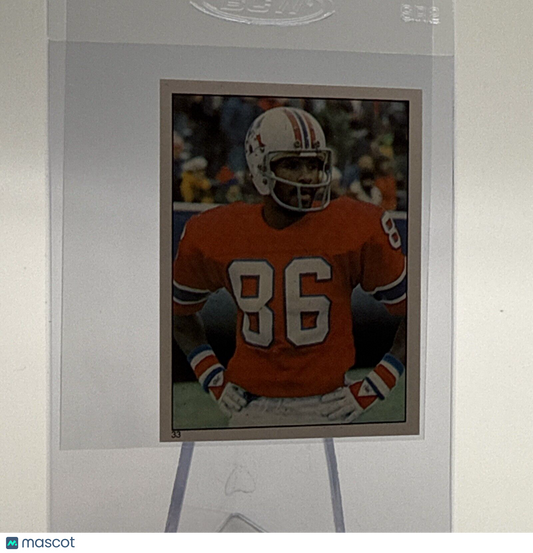1981 Topps Stanley Morgan Football Sticker Card #33 NM-MT FREE SHIPPING