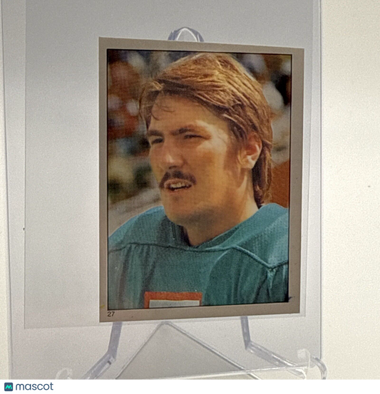 1981 Topps Uwe Von Schamann Football Sticker Card #27 NM-MT FREE SHIPPING