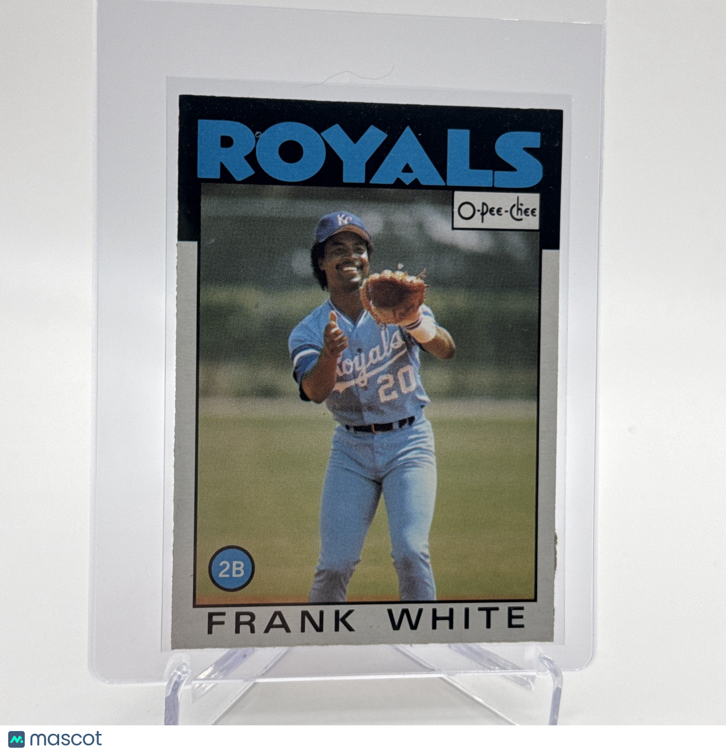 1986 O-Pee-Chee Frank White Baseball Card #215 NM-MT Free Shipping