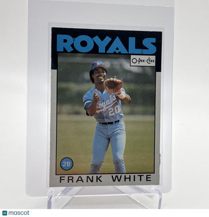 1986 O-Pee-Chee Frank White Baseball Card #215 NM-MT Free Shipping