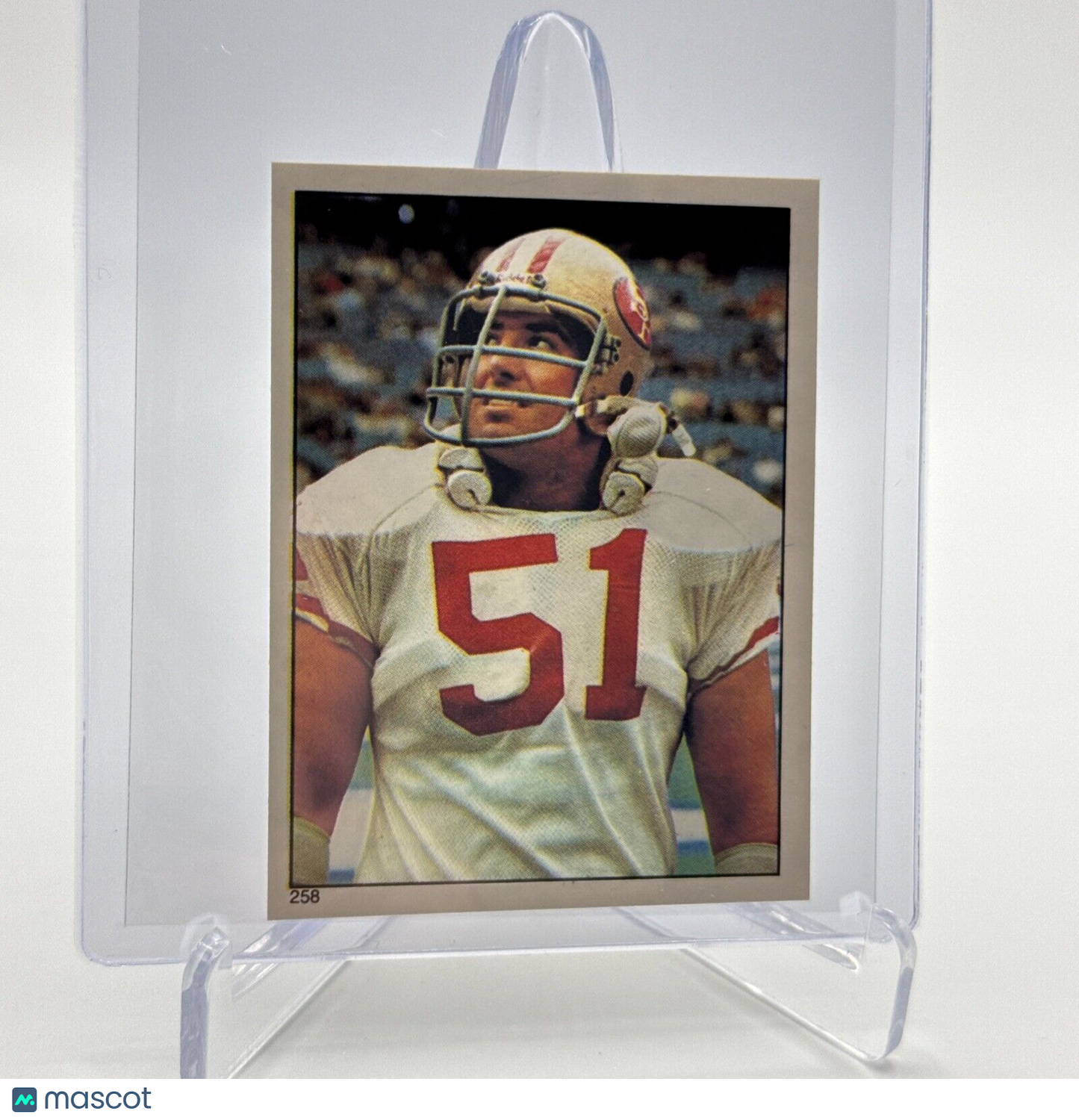1981 Topps Randy Cross Football Sticker Card #258 NM-MT FREE SHIPPING