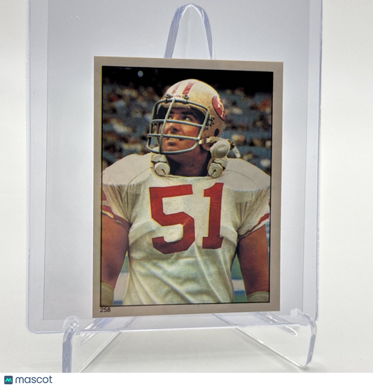 1981 Topps Randy Cross Football Sticker Card #258 NM-MT FREE SHIPPING