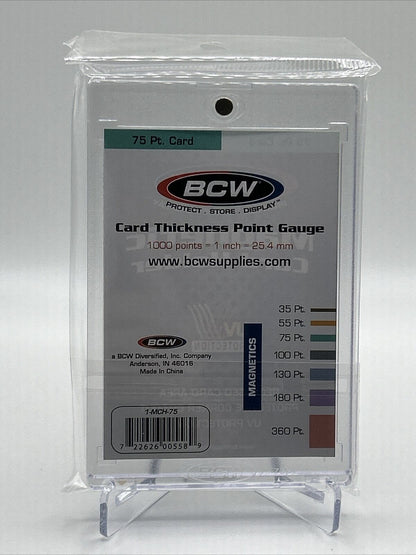 BCW Magnetic Card Holder 75pt Point with UV Protection, lot of 5 holders