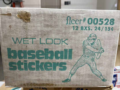 1978 Fleer Stickers Baseball Unopened Box with 24 packs -from a sealed case