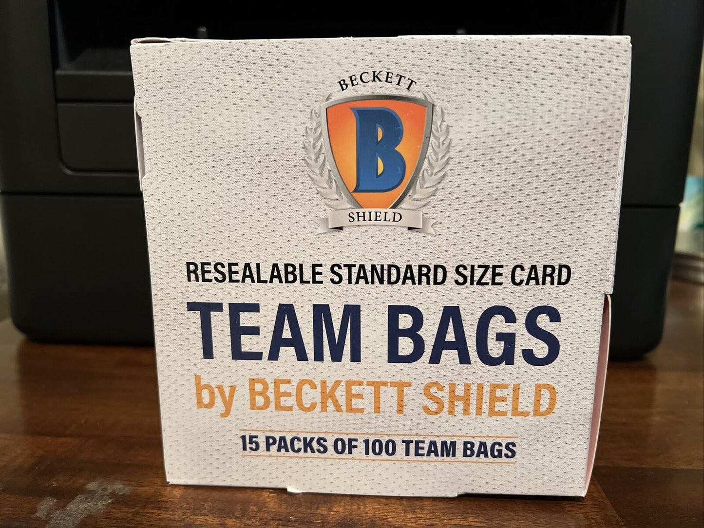 Beckett Shield Team Bags Resealable Sleeves 15 Packs of 100 - 1500 Total