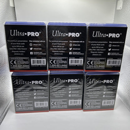 Ultra Pro 3X4 Super Thick Toploaders 6 Packs of 10 for up to 200pt Cards, = 60