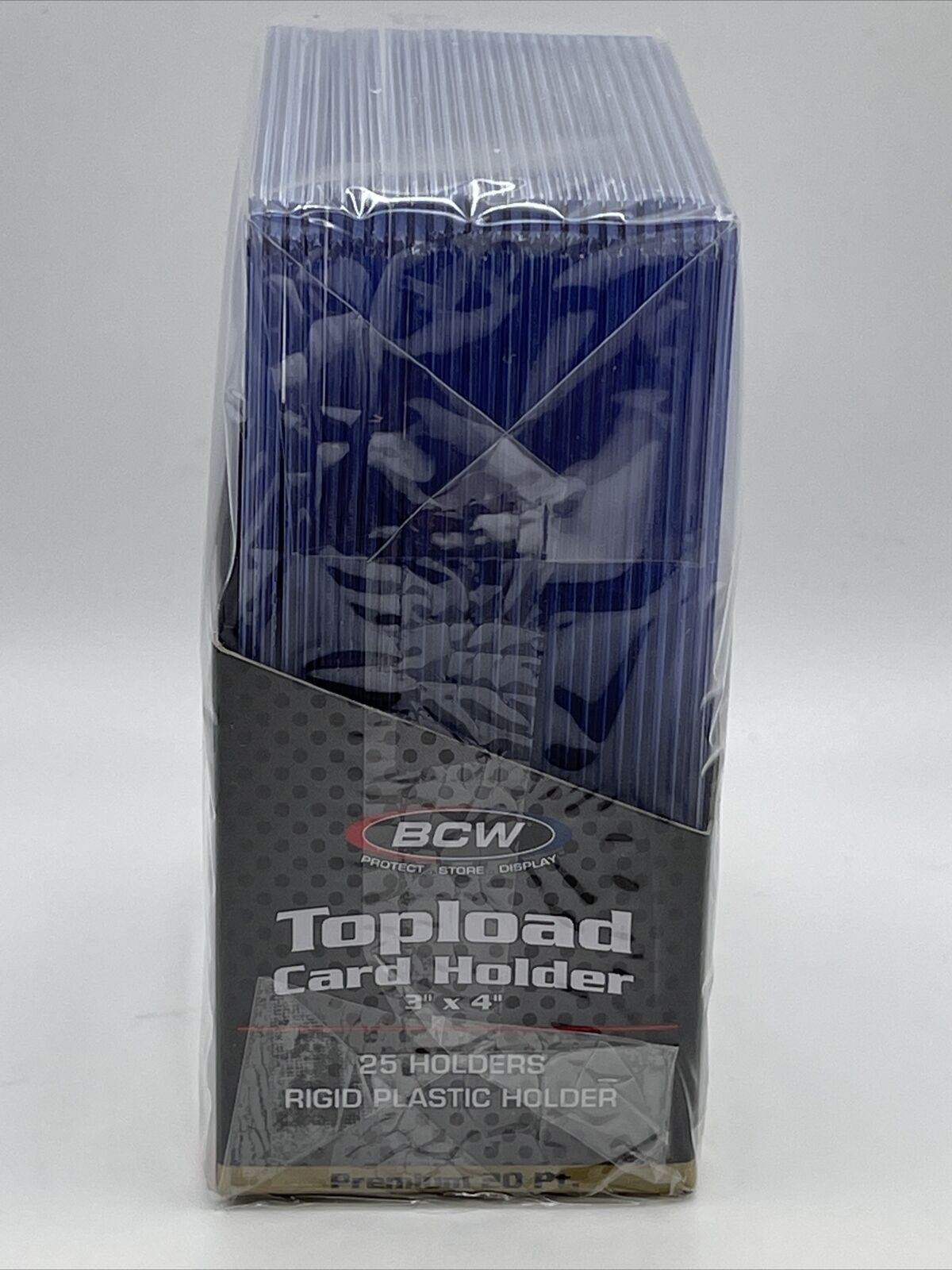 BCW 3X4 Toploaders PREMIUM 20pt Point 1 Pack of 25 for Standard Sized Cards