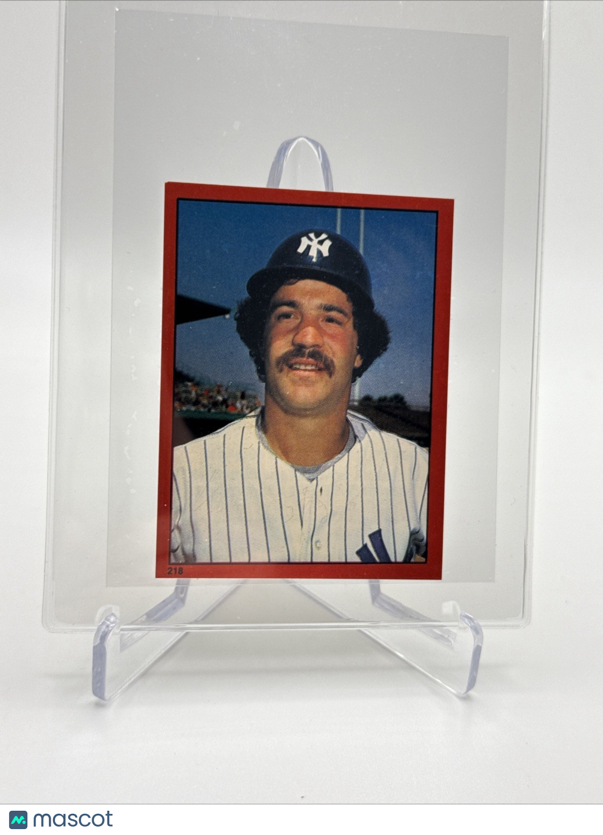 1982 O-Pee-Chee Stickers Rick Cerone Baseball Card #218 NM-MT FREE SHIPPING