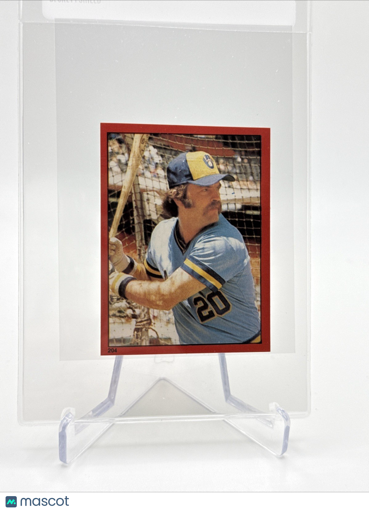 1982 O-Pee-Chee Stickers Gorman Thomas Baseball Card #204 NM-MT FREE SHIPPING