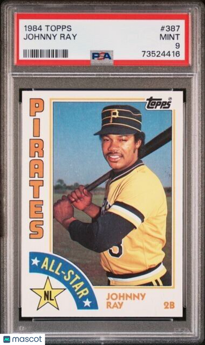 1984 Topps Johnny Ray Baseball Card #387 PSA 9 Mint