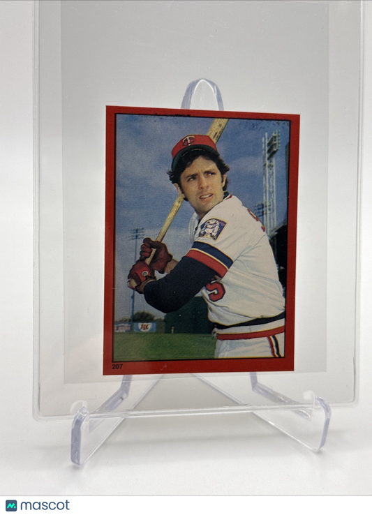 1982 O-Pee-Chee Stickers Roy Smalley Baseball Card #207 NM-MT FREE SHIPPING