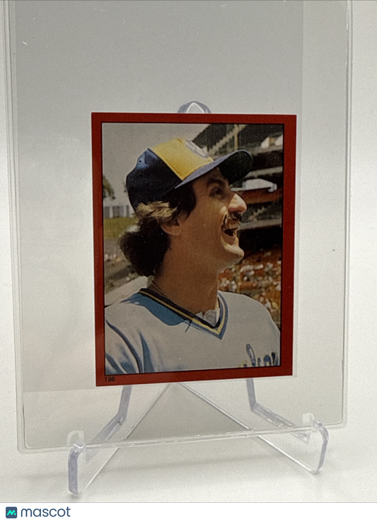 1982 O-Pee-Chee Stickers Rollie Fingers Baseball Card #198 NM-MT FREE SHIPPING