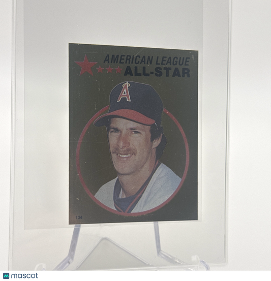 1982 O-Pee-Chee Stickers Rick Burleson FOIL Card #134 NM-MT FREE SHIPPING