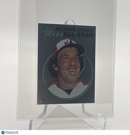 1982 O-Pee-Chee Stickers Gary Carter FOIL Baseball Card #128 NM-MT FREE SHIPPING