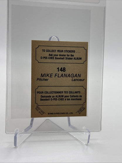 1982 O-Pee-Chee Stickers Mike Flanagan Baseball Card #148 NM-MT FREE SHIPPING