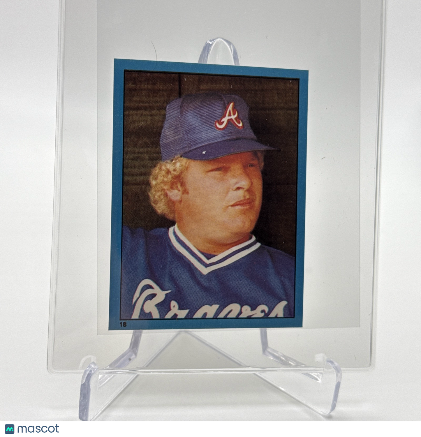 1982 O-Pee-Chee Stickers Bob Horner Baseball Card #18 NM-MT FREE SHIPPING