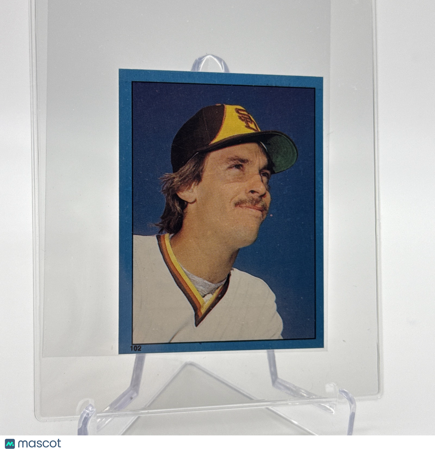 1982 O-Pee-Chee Stickers Gary Lucas Baseball Card #102 NM-MT FREE SHIPPING