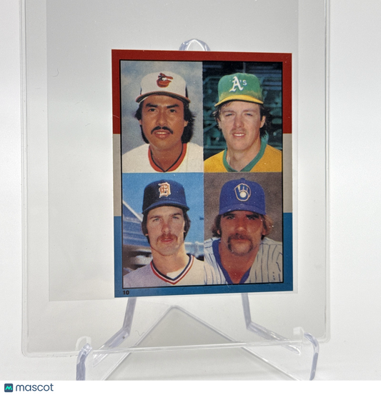 1982 O-Pee-Chee Sticker Martinez/McCatty/Morris/Vuckovich#10 NM-MT FREE SHIPPING