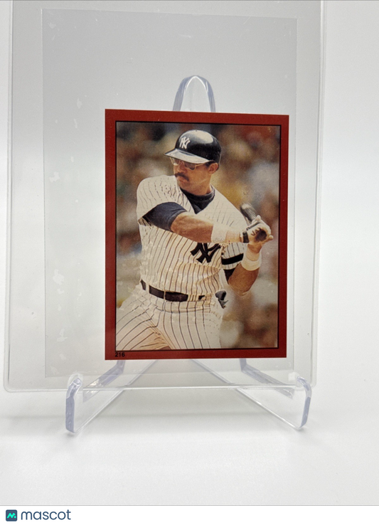 1982 O-Pee-Chee Stickers Reggie Jackson Baseball Card #216 NM-MT FREE SHIPPING