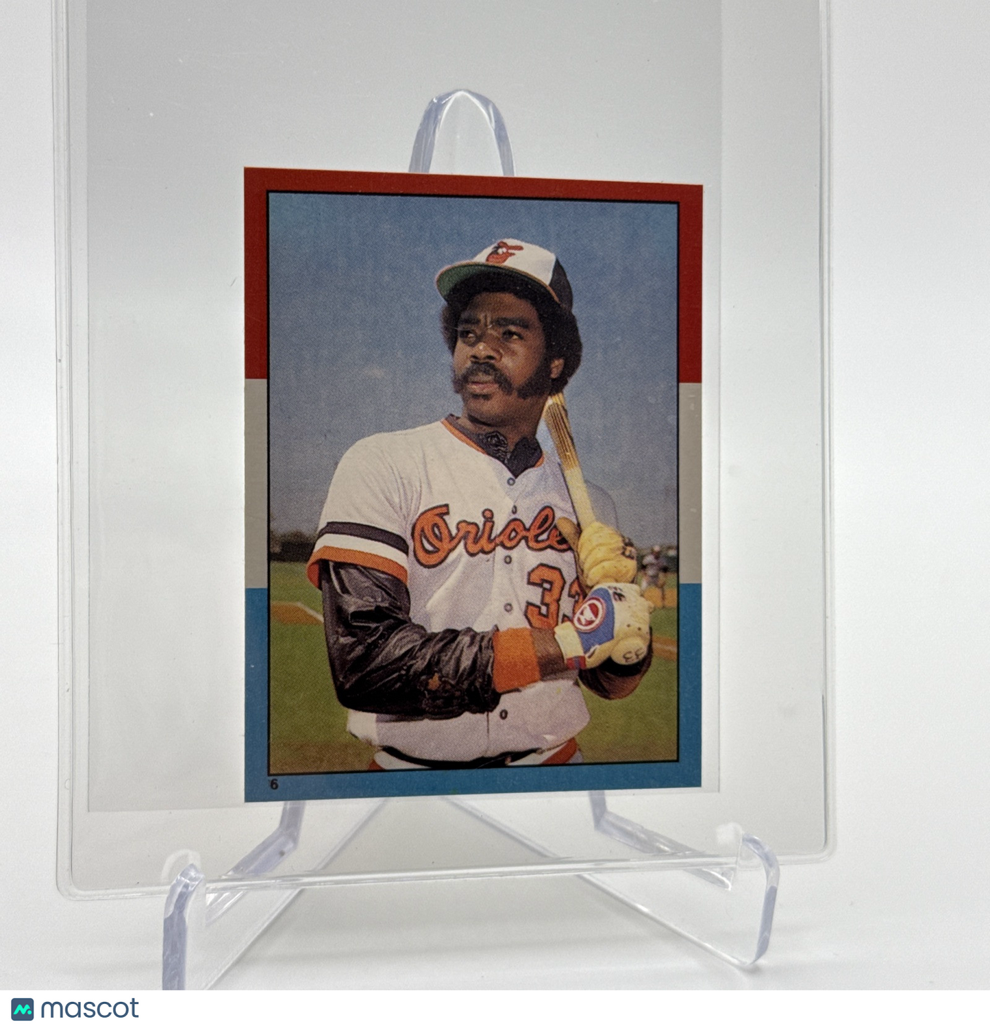 1982 O-Pee-Chee Stickers Eddie Murray Baseball Card #6 NM-MT FREE SHIPPING