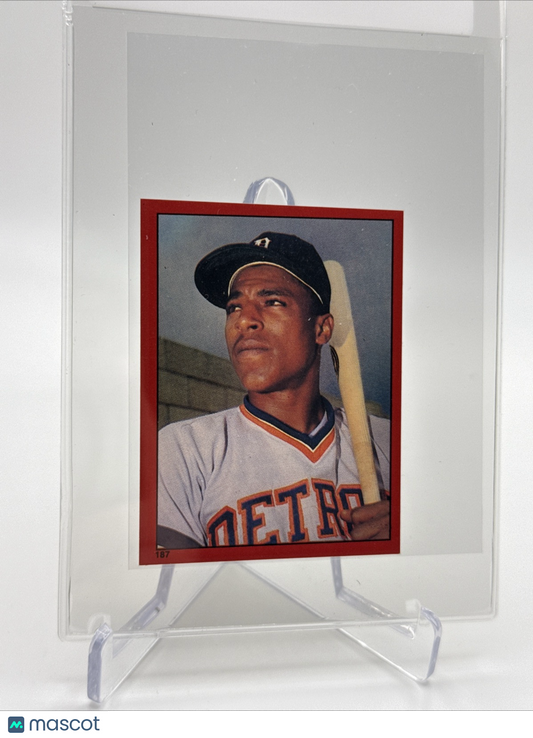 1982 O-Pee-Chee Stickers Lou Whitaker Baseball Card #187 NM-MT FREE SHIPPING