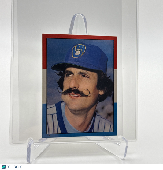 1982 O-Pee-Chee Stickers Rollie Fingers Card #16 NM-MT FREE SHIPPING