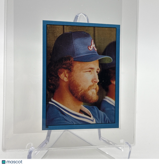 1982 O-Pee-Chee Stickers Glenn Hubbard Baseball Card #23 NM-MT FREE SHIPPING