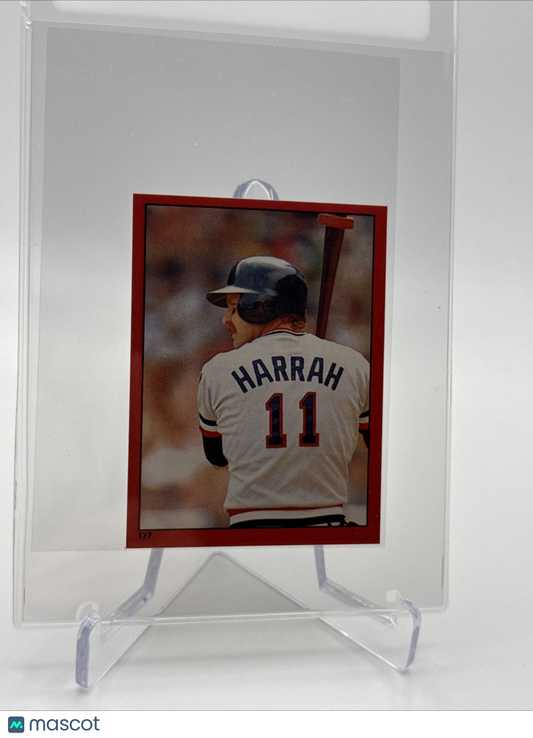 1982 O-Pee-Chee Stickers Toby Harrah Baseball Card #177 NM-MT FREE SHIPPING