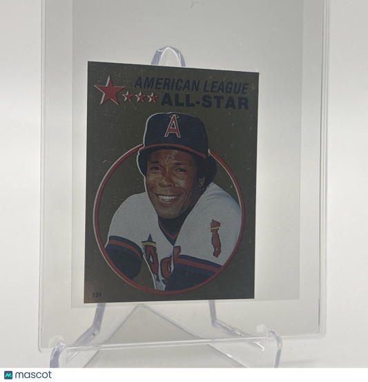 1982 O-Pee-Chee Stickers Rod Carew FOIL Card #131 NM-MT FREE SHIPPING
