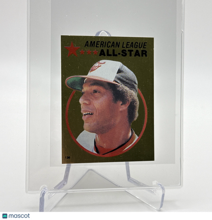 1982 O-Pee-Chee Stickers Ken Singleton FOIL Card #136 NM-MT FREE SHIPPING