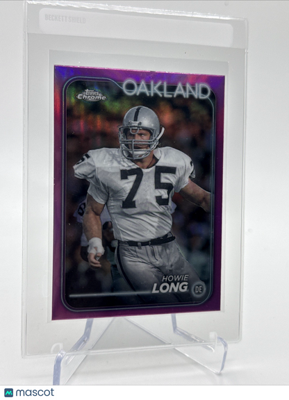 2024 Topps Chrome PINK Howie Long Football Card #153 Mint FREE SHIPPING