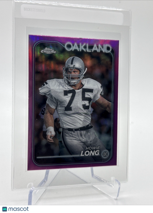 2024 Topps Chrome PINK Howie Long Football Card #153 Mint FREE SHIPPING