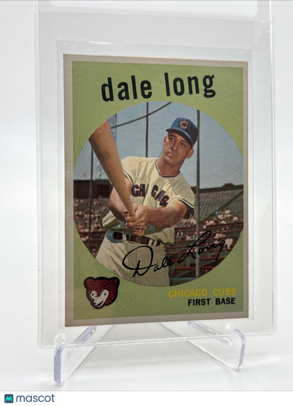 1959 Topps Dale Long Baseball Card #414 NM Quality FREE SHIPPING