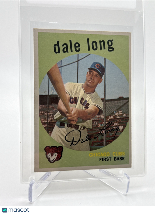 1959 Topps Dale Long Baseball Card #414 NM Quality FREE SHIPPING