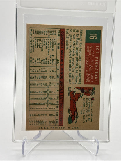 1959 Topps Joe Pignatano Baseball Card #16 NM Quality FREE SHIPPING