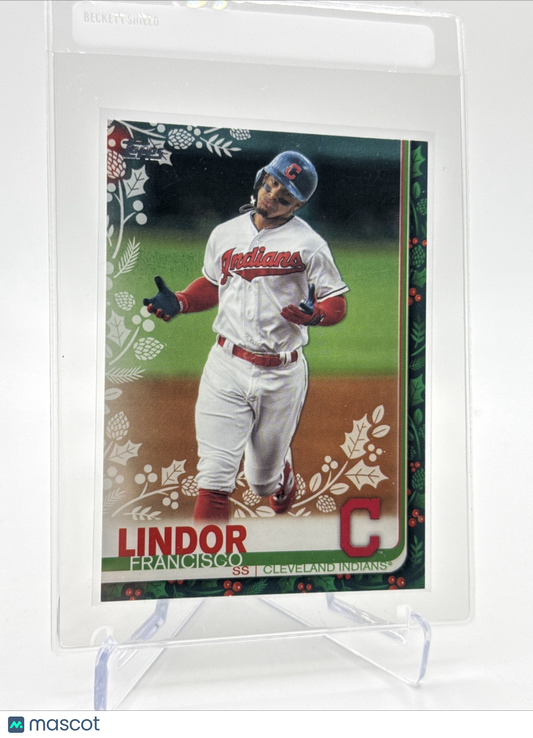 2019 Topps HOLIDAY Francisco Lindor Baseball Card #HW74 Mint FREE SHIPPING