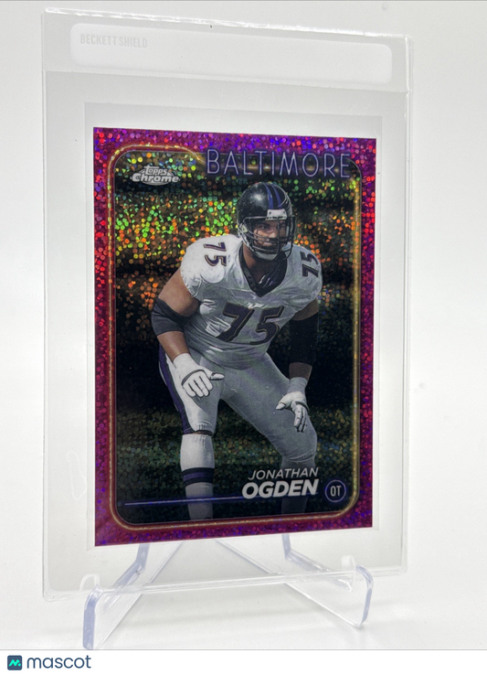 2024 Topps Chrome Pink Glitter Jonathan Ogden /399 Card #5 Mint FREE SHIPPING