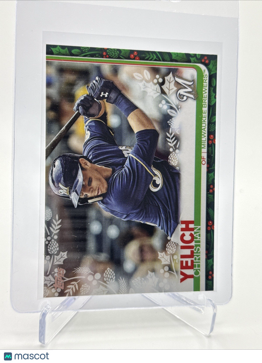 2019 Topps HOLIDAY Christian Yelich Baseball Card #HW72 Mint FREE SHIPPING