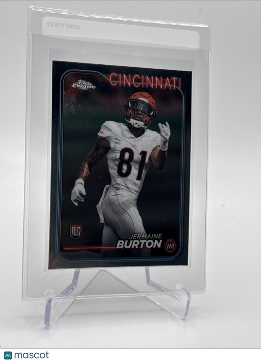 2024 Topps Chrome Jermaine Burton Rookie Football Card #240 Mint FREE SHIPPING