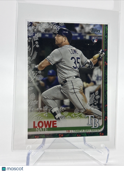 2019 Topps HOLIDAY METALLIC Nate Lowe Rookie Card #HW3 Mint FREE SHIPPING