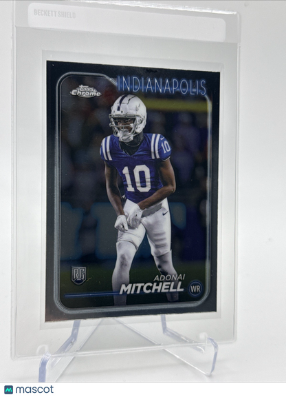 2024 Topps Chrome Adonai Mitchell Rookie Football Card #210 Mint FREE SHIPPING