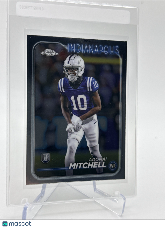 2024 Topps Chrome Adonai Mitchell Rookie Football Card #210 Mint FREE SHIPPING