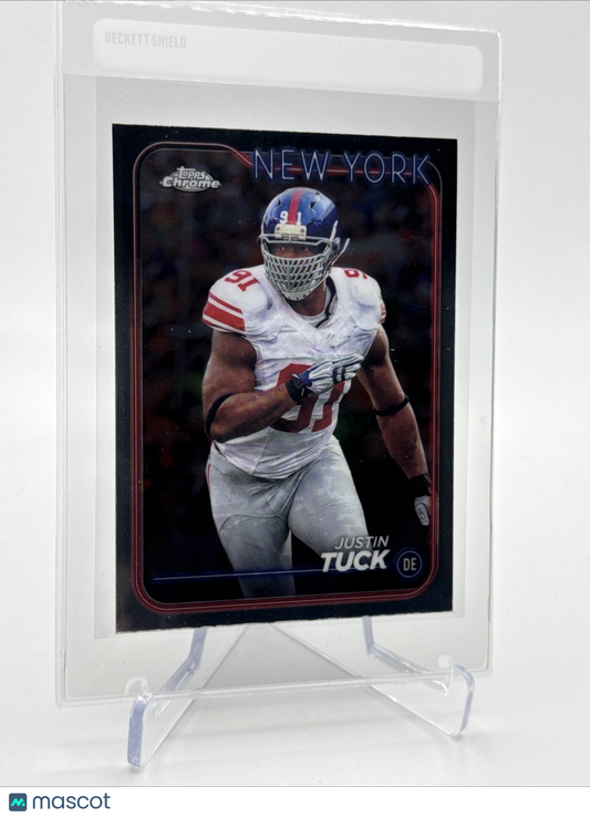2024 Topps Chrome Justin Tuck Football Card #142 Mint FREE SHIPPING