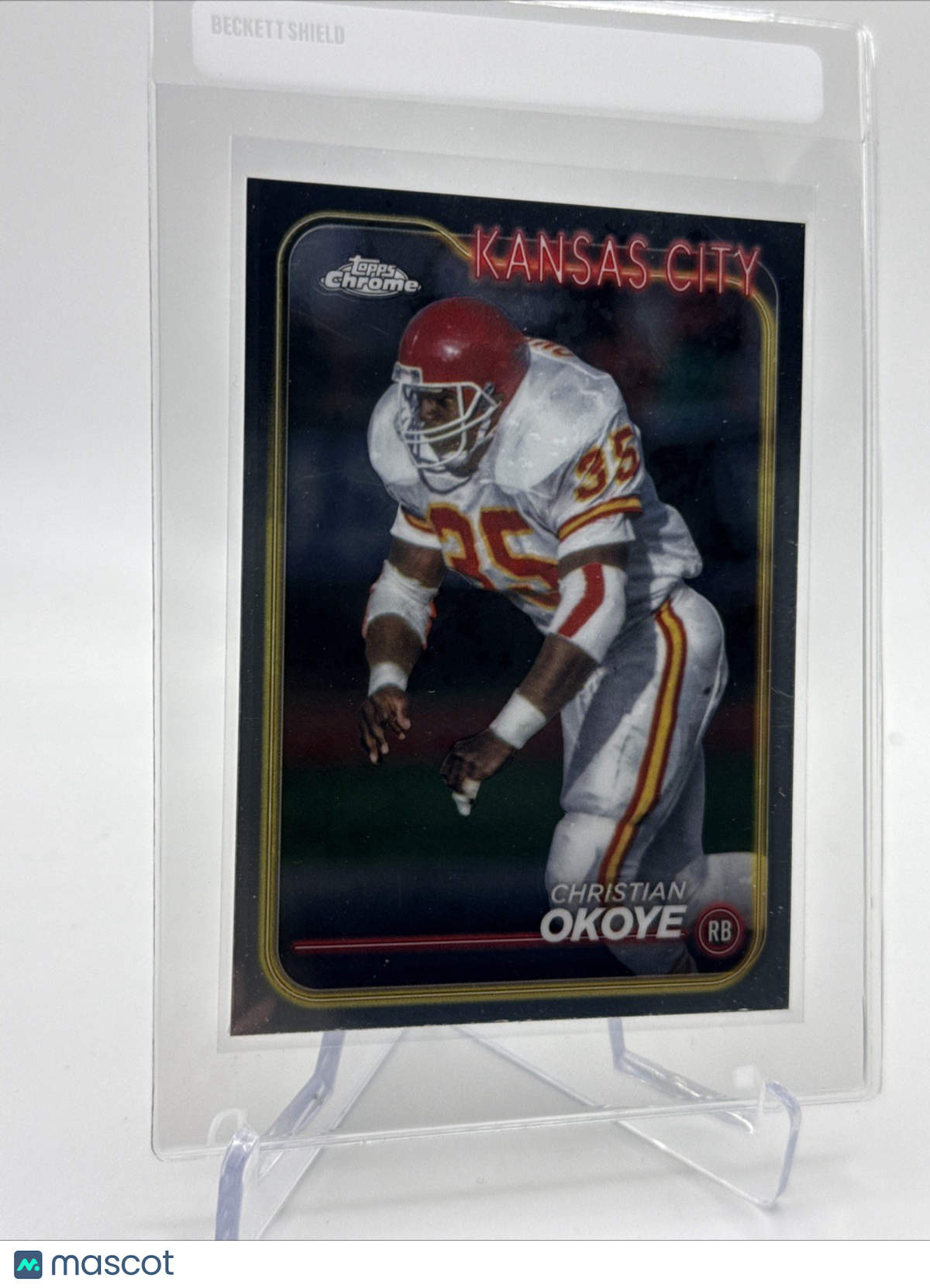 2024 Topps Chrome Christian Okoye Football Card #96 Mint FREE SHIPPING