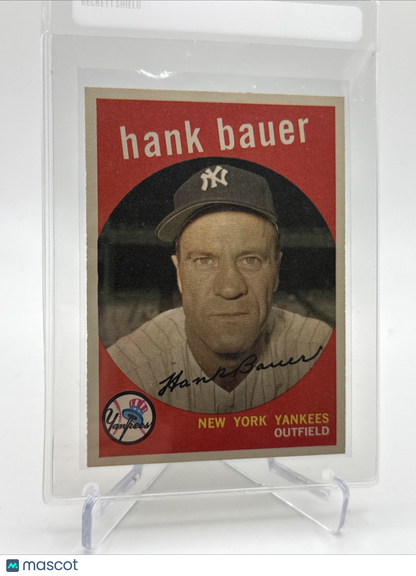 1959 Topps Hank Bauer Baseball Card #240 NM Quality #2 FREE SHIPPING