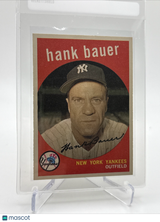 1959 Topps Hank Bauer Baseball Card #240 NM Quality #2 FREE SHIPPING