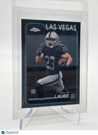2024 Topps Chrome Dylan Laube Rookie Football Card #280 Mint FREE SHIPPING