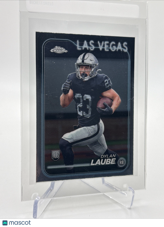 2024 Topps Chrome Dylan Laube Rookie Football Card #280 Mint FREE SHIPPING
