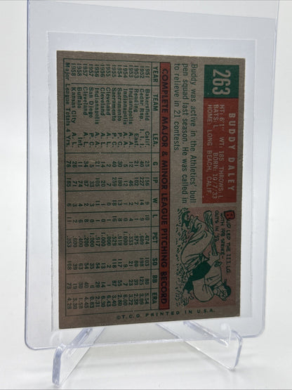 1959 Topps Buddy Daley Baseball Card #263 NM Quality FREE SHIPPING